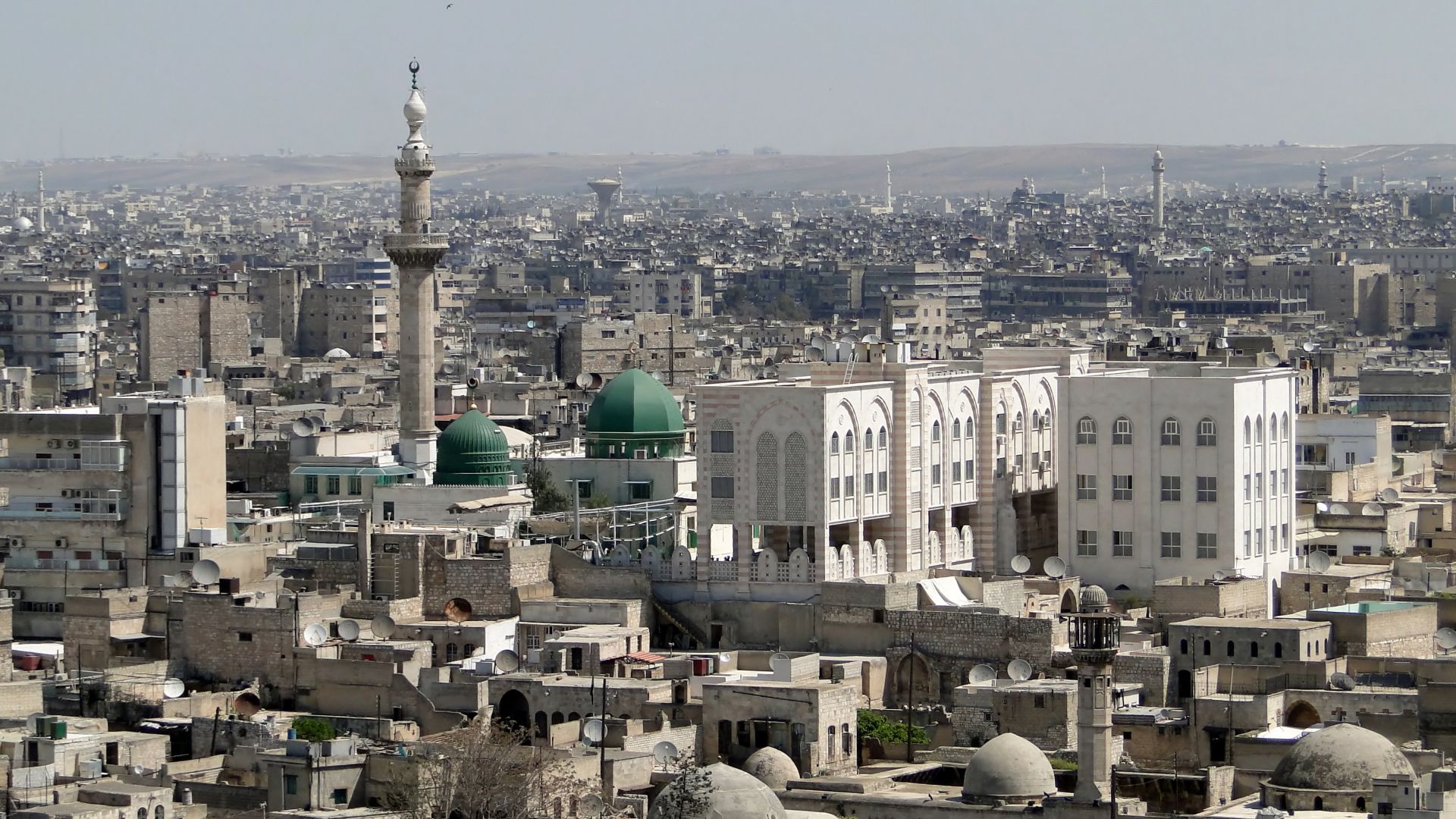 View of Aleppo from the Citadel, Syria