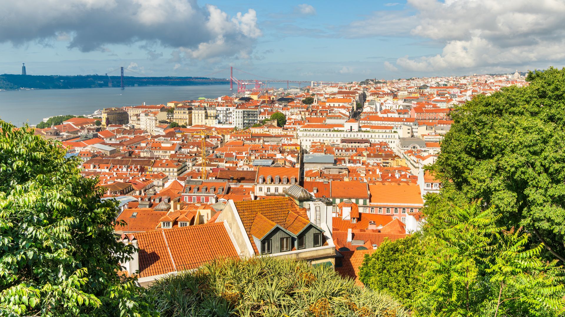 View from Castelo de S. Jorge, Lisbon, Portugal.