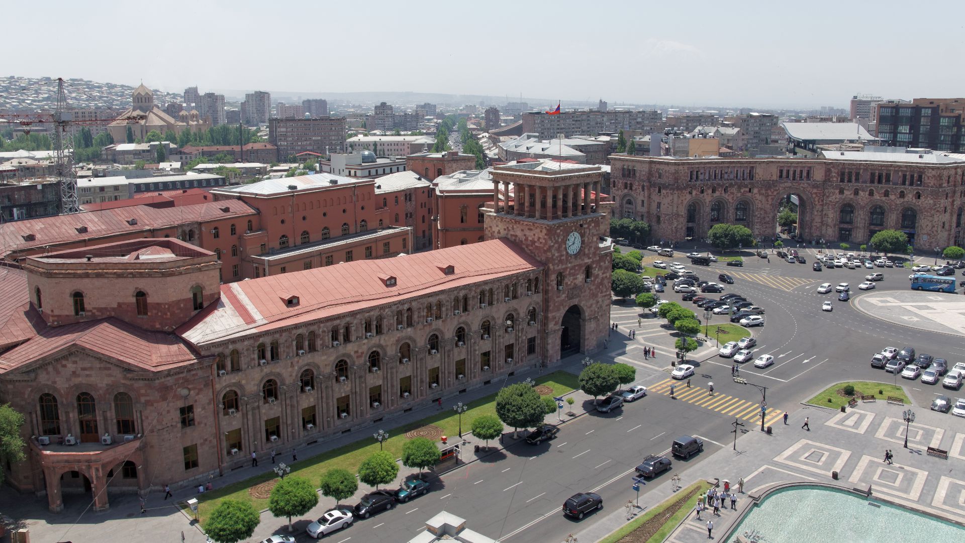 Government House of Armenia. Republic Square of Yerevan. Yerevan, Armenia.