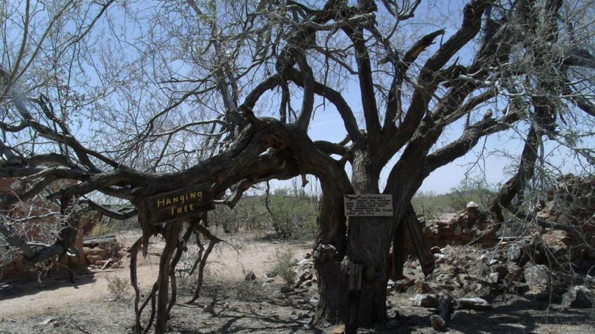 In 1863, after Henry Wickenburg discovered the Vulture Mine, Vulture City a small mining town was established in the area. The town once had a population of 5,000 citizens After the mine closed the city was deserted and became a “ghost town”. The mine and