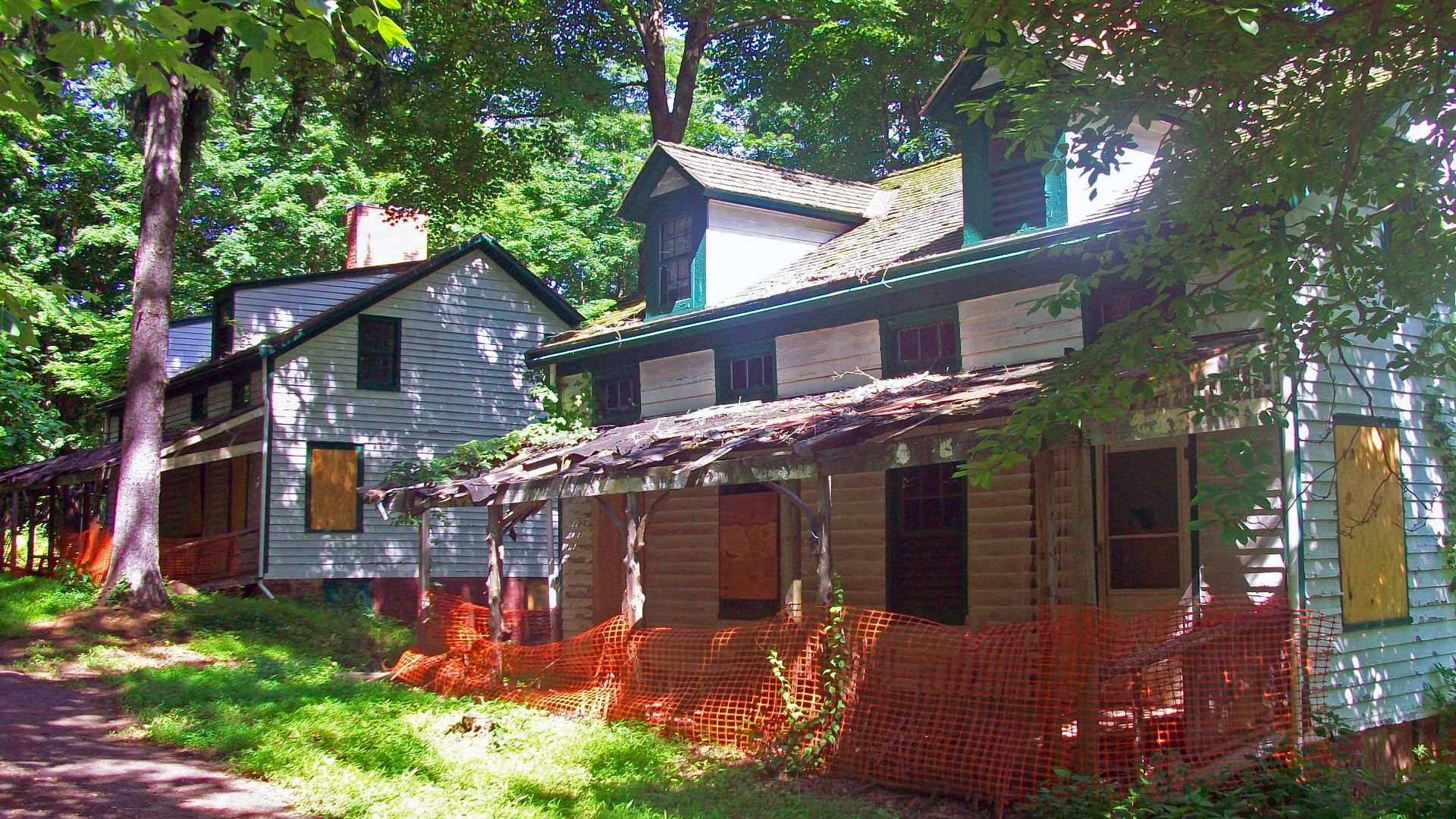 Houses in Deserted Village in Watchung Reservation, NJ, USA