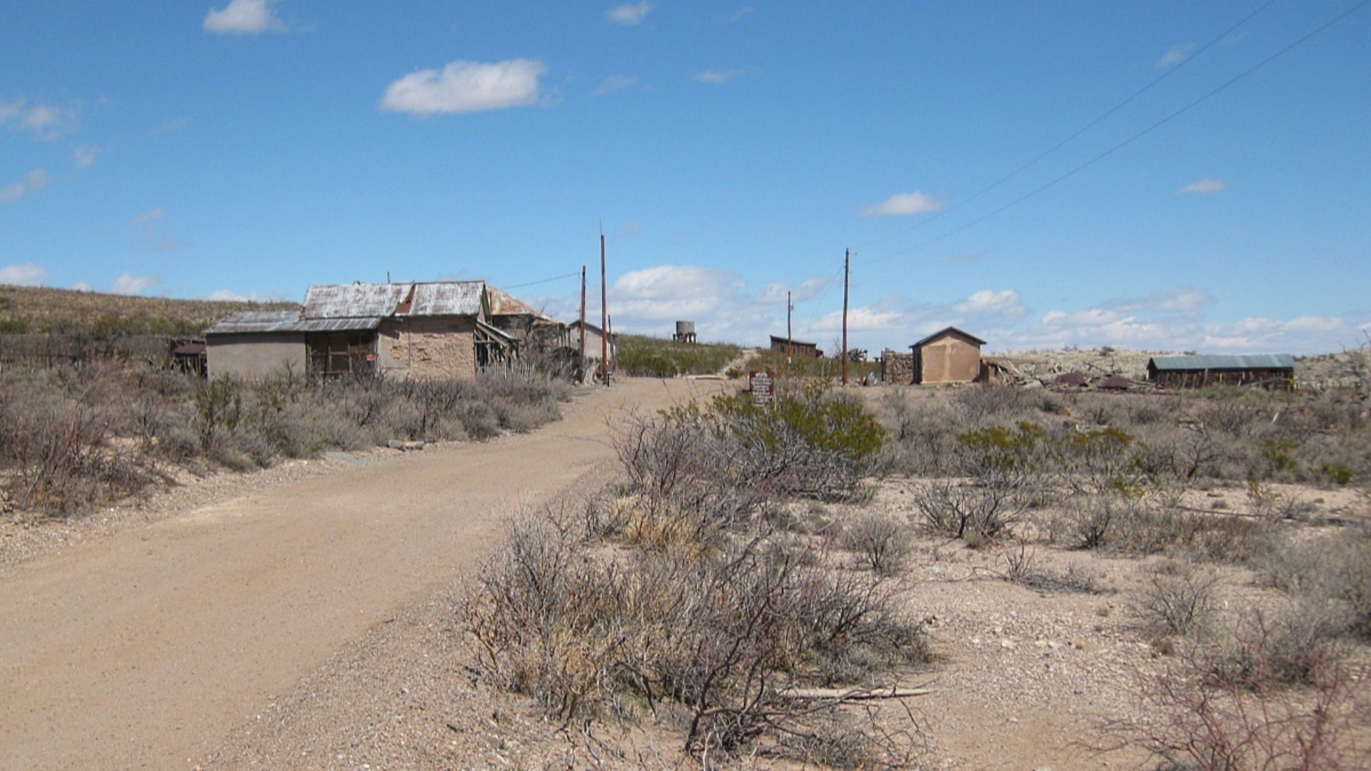 Silver mining ghost town of Lake Valley, Looking E, Sierra County, NM, USA