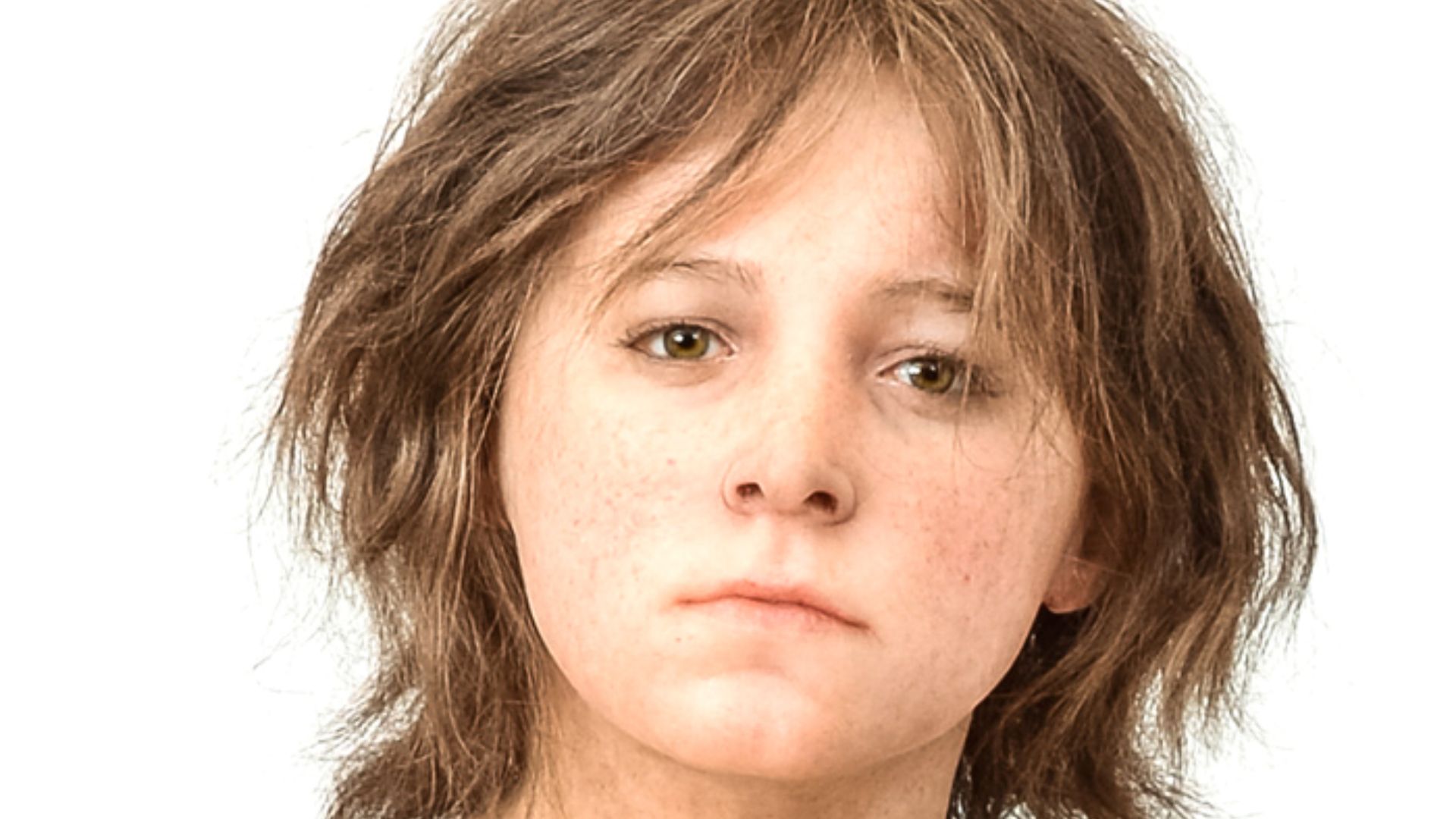 Ricostruzione di Homo sapiens del mesolitico.