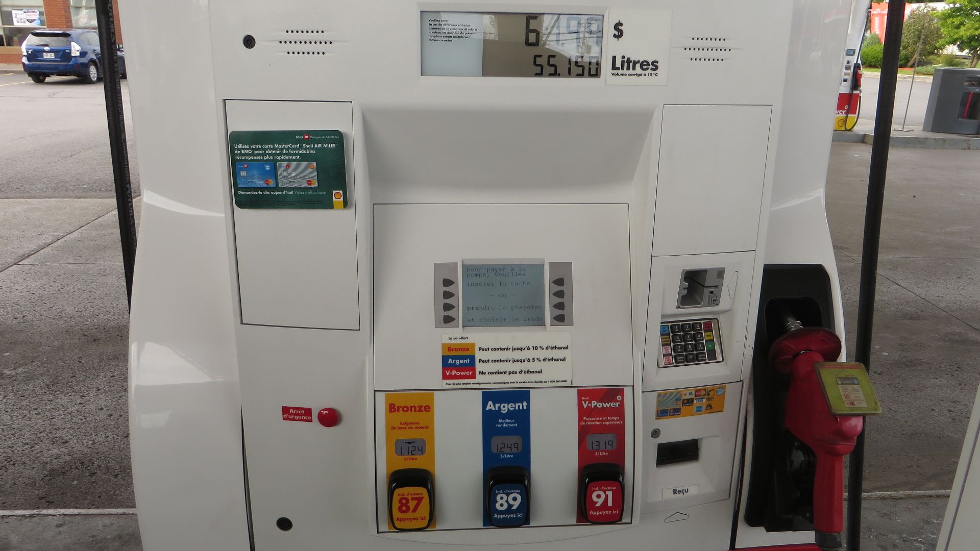 Gas Pump in Quebec (Francophone), Saint-Jean-sur-Richelieu, Quebec