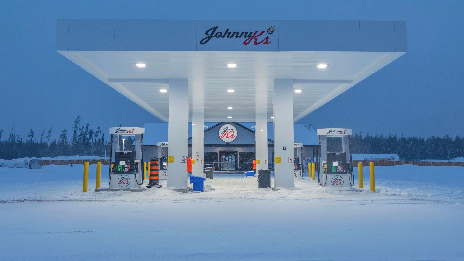 Trans Canada Highway Gas station. Between Marathon and White River, Ontario.