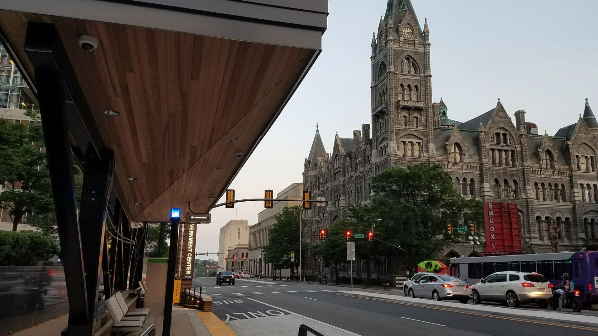 The Government Center bus rapid transit station in Richmond, Virginia.