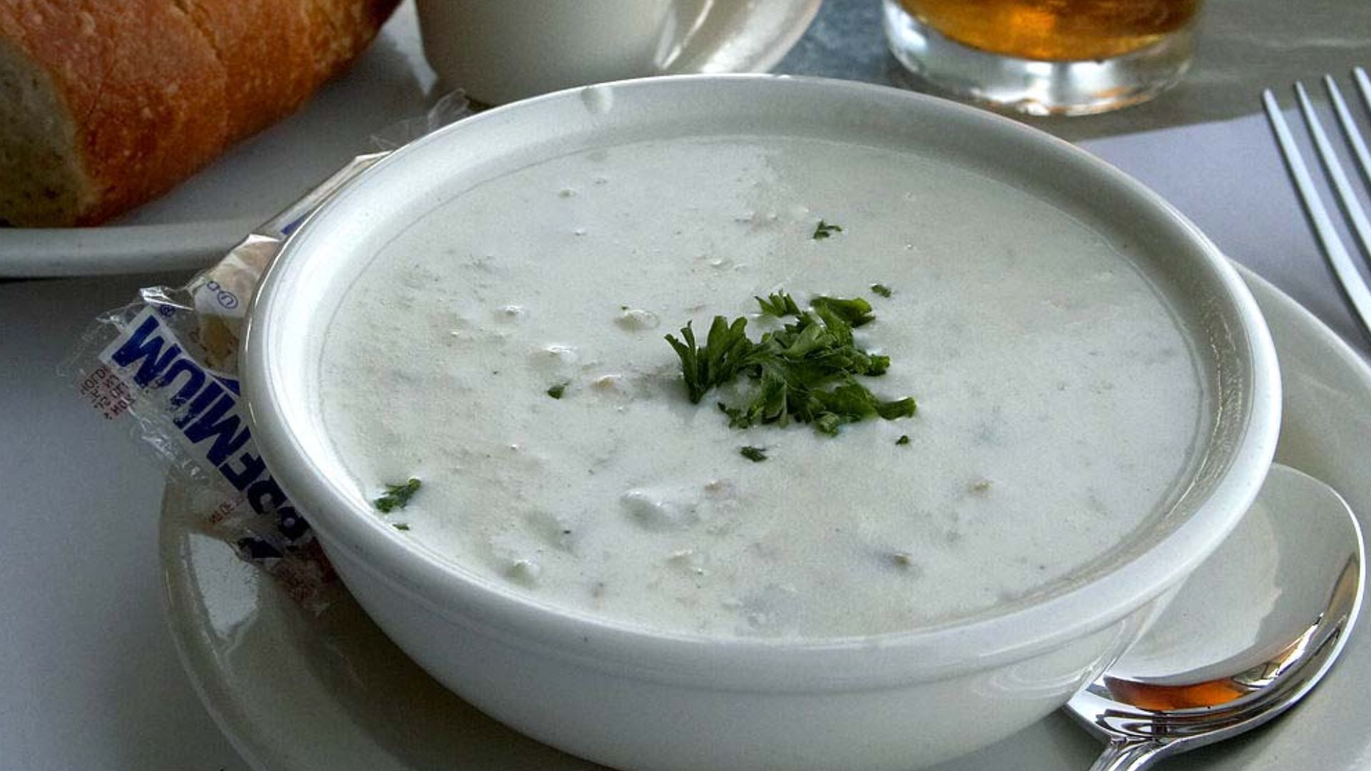 New England clam chowder