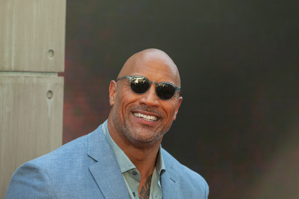Dwayne Johnson attends the premiere of Skyscraper
