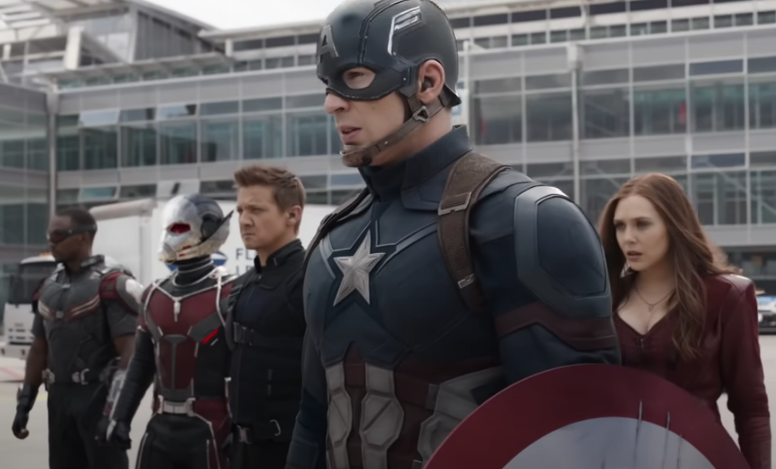 Screenshot of the movie Captain America: Civil War
