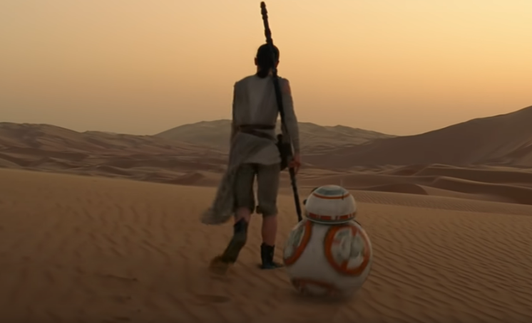 Screenshot of the movie Star Wars: The Force Awakens