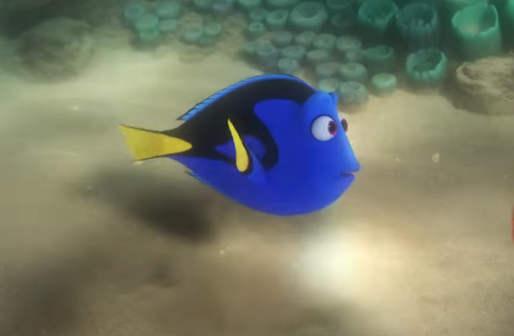 Screenshot of the animated movie Finding Dory