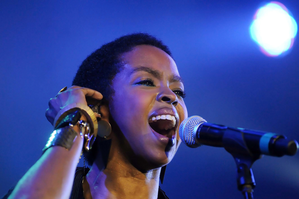 Singer Lauryn Hill, during her show at the Back2Black Festival, Brazil