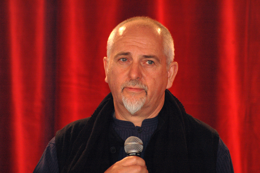 British musician Peter Gabriel on stage in Berlin Germany