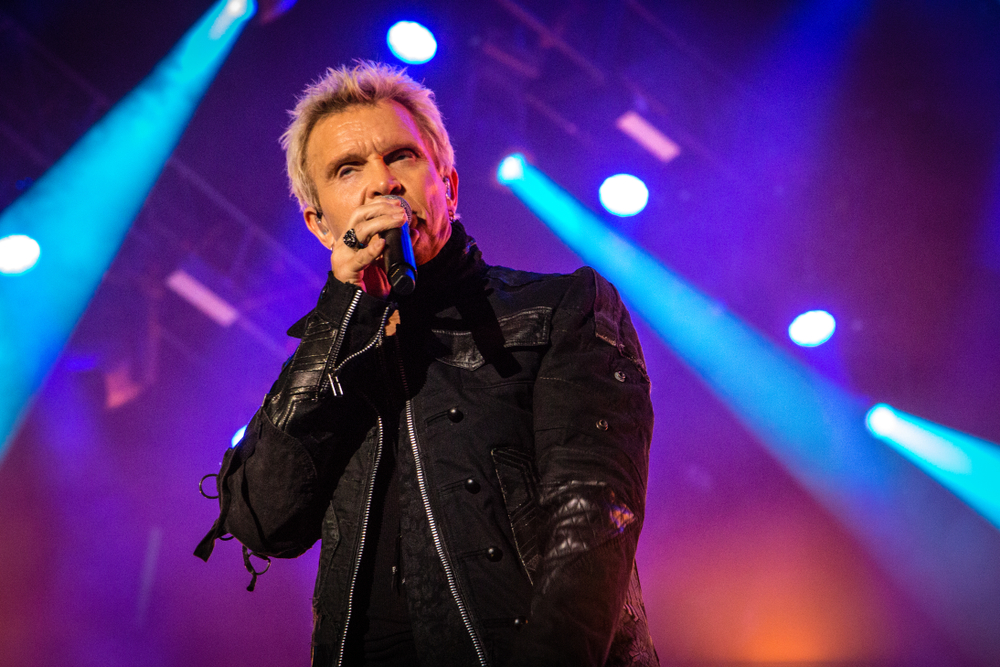 Singer Billy Idol performs Live at O2 Apollo Manchester UK