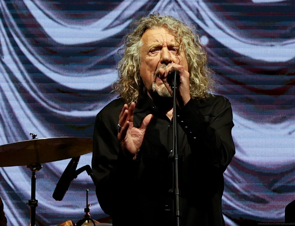 Robert Plant perform on stage at Beale Street Festival