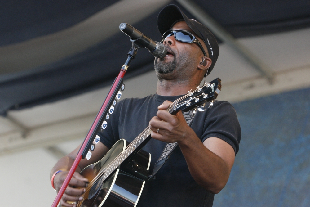 Darius Rucker performs on stage at the 2010 New Orleans Jazz and Heritage Festival