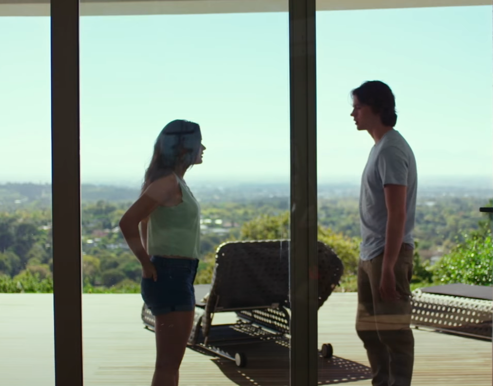 A screenshot of the movie The Kissing Booth