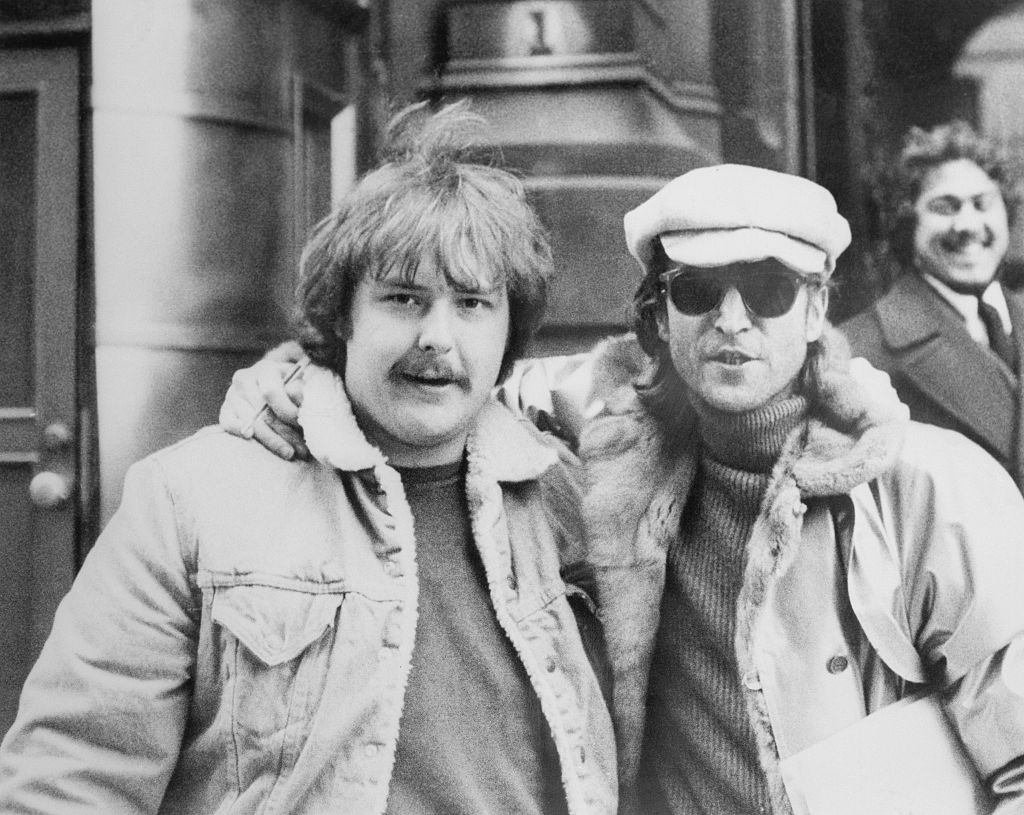 John Lennon with Paul Goresh who took the last photo of Lennon