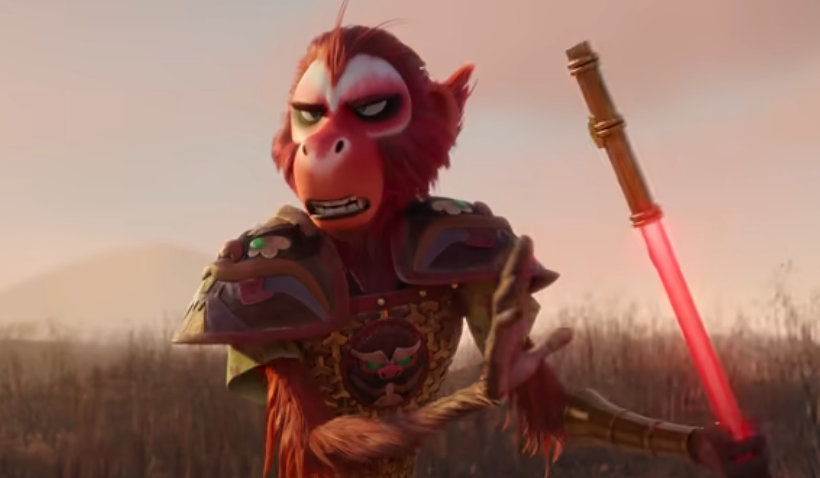 Screenshot of the animated movie The Monkey King