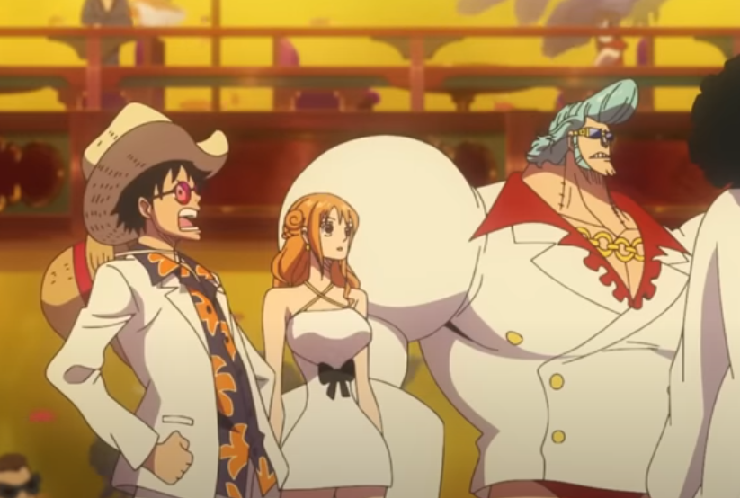 Screenshot of the anime movie One Piece Film: Gold
