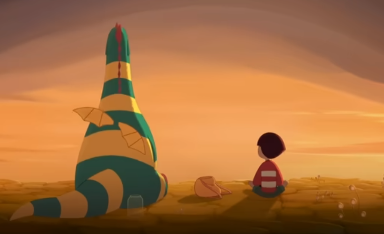 Screenshot of the animated movie My Father's Dragon