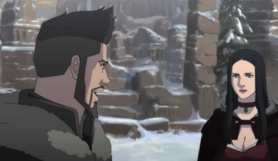 Screenshot of the movie The Witcher: Nightmare of the Wolf