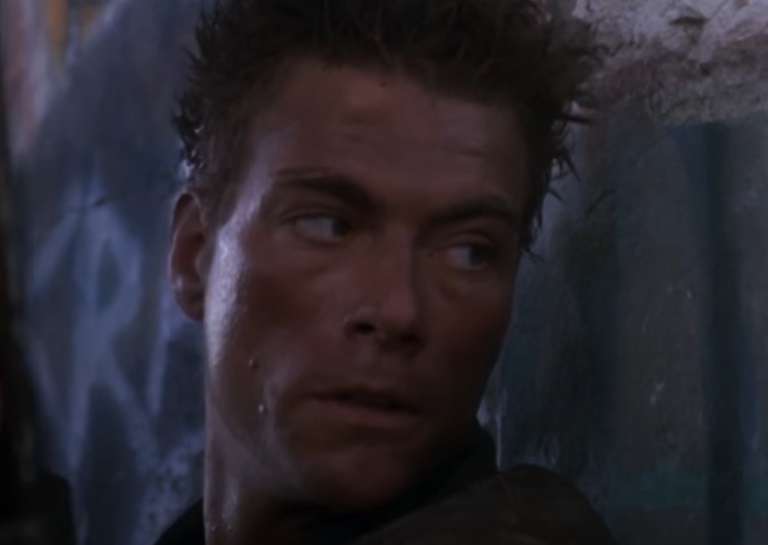 Screenshot from the film Cyborg (1989)