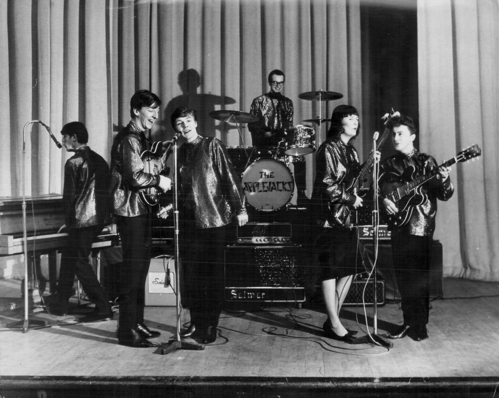British pop group The Applejacks on stage, circa 1965