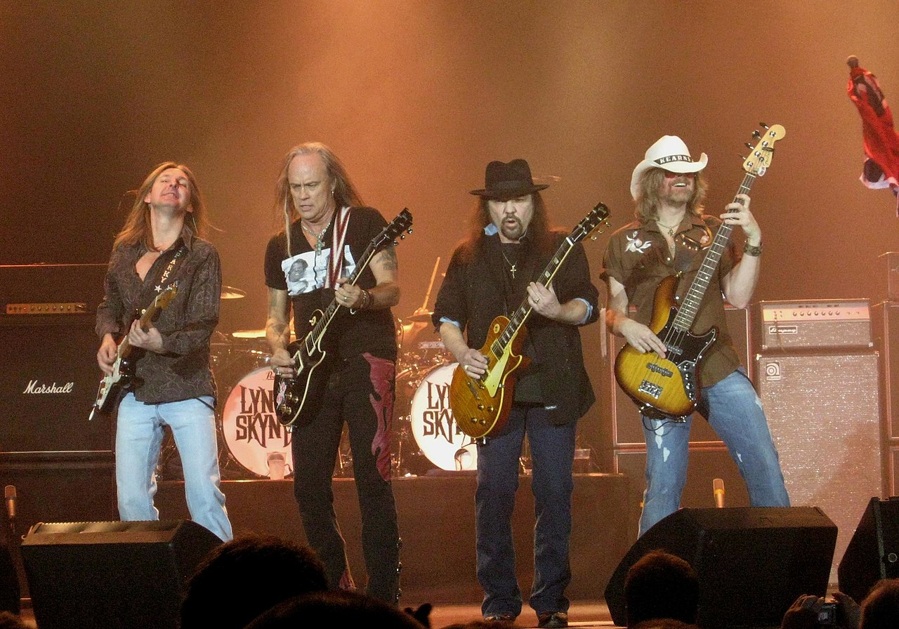 Lynyrd Skynyrd performing in Cardiff
