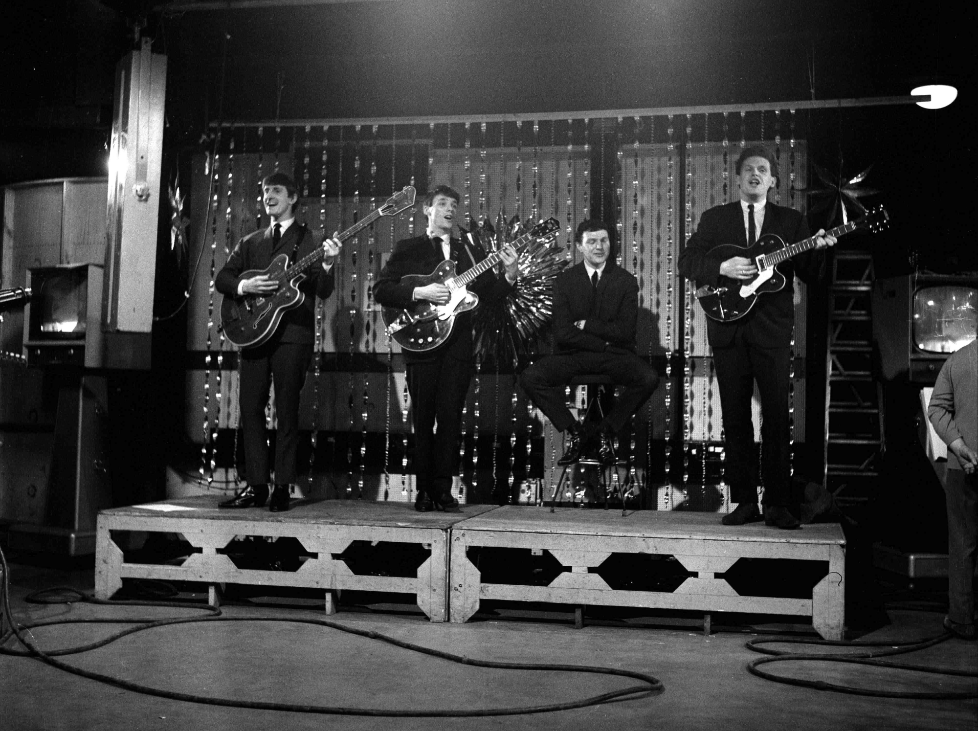 Band FOURMOST, performing at Television House, Kingsway