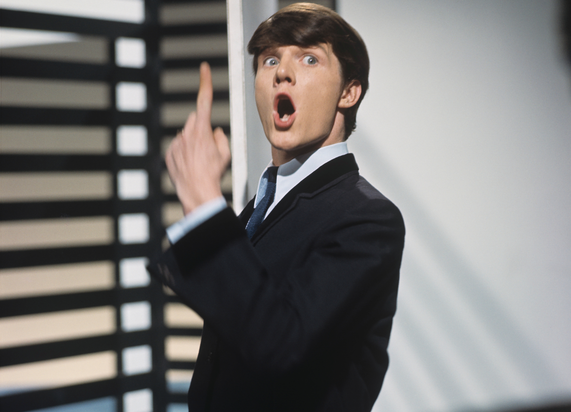 Singer Tommy Quickly performs on Thank Your Lucky Stars television show