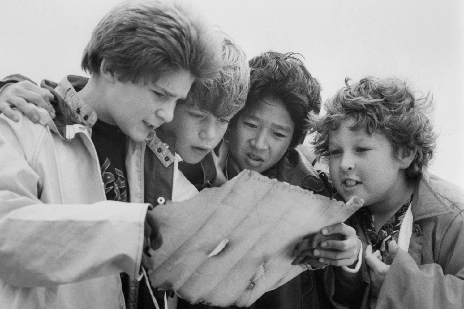 Corey Feldman, Sean Astin, Ke Huy Quan and Jeff Cohen in 