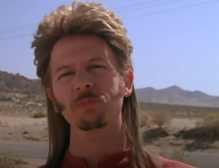 Screenshot from the film Joe Dirt (2001)