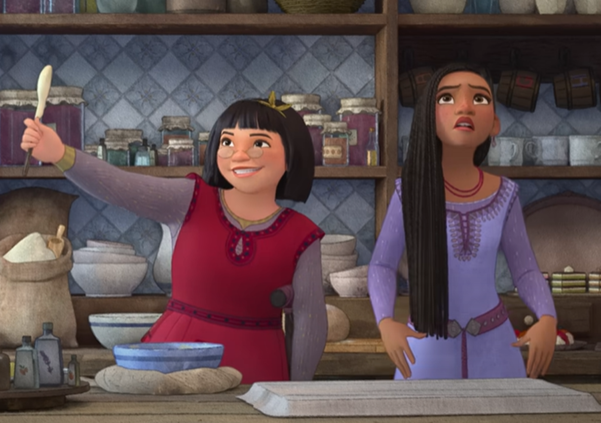 Screenshot from the animated movie - Wish (2023)