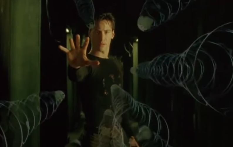 Screenshot of the movie The Matrix