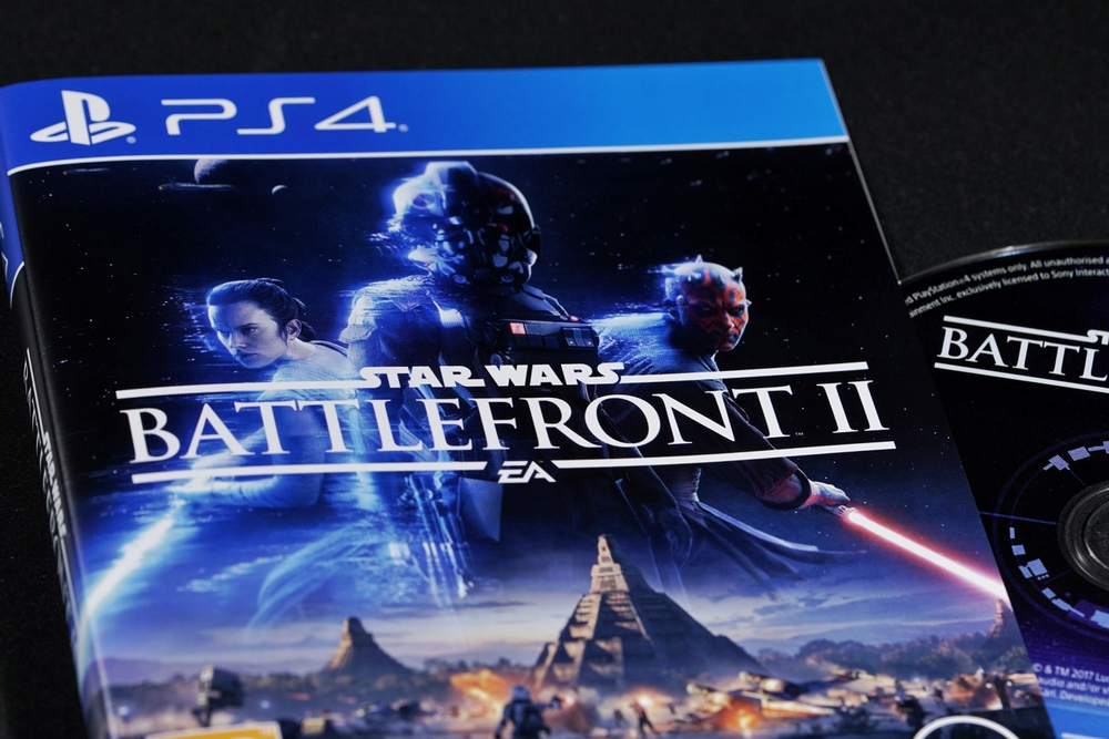 Blu-ray Disc of the game Star Wars: Battlefront II