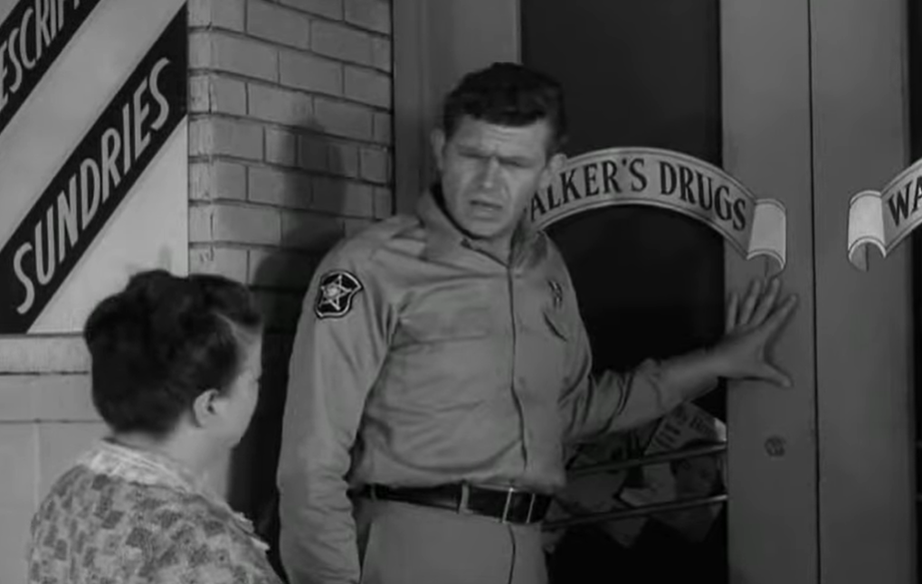 Screenshot from the TV series The Andy Griffith Show (1960-1968)