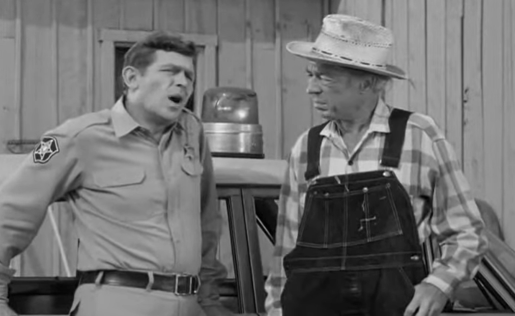 Screenshot from the TV series The Andy Griffith Show (1960-1968)