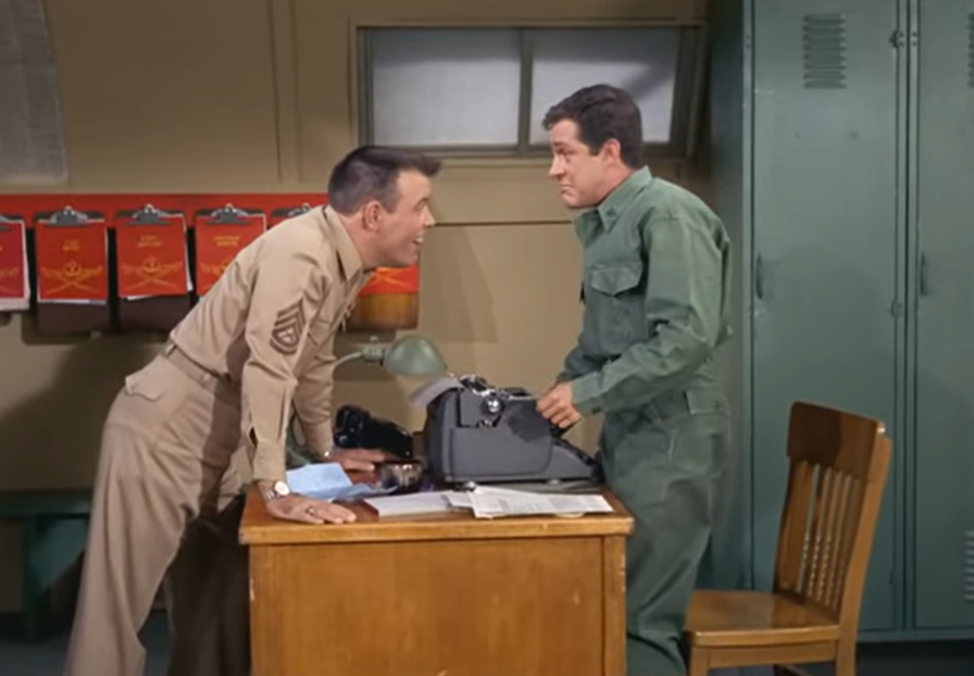 Screenshot from the TV series Gomer Pyle: USMC (1964-1969)