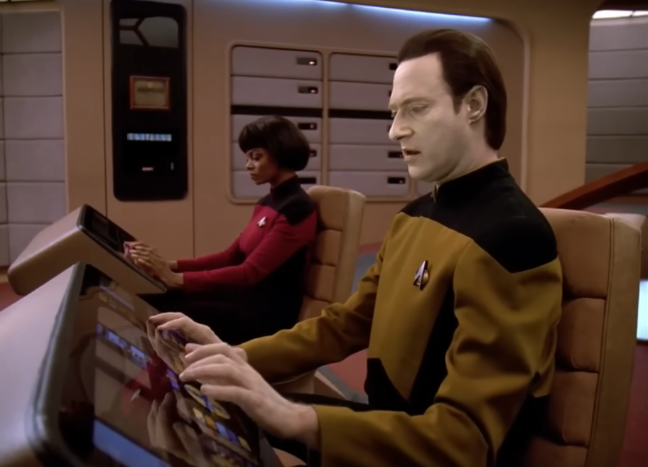 Screenshot from the TV series Star Trek: The Next Generation (1987-1994)