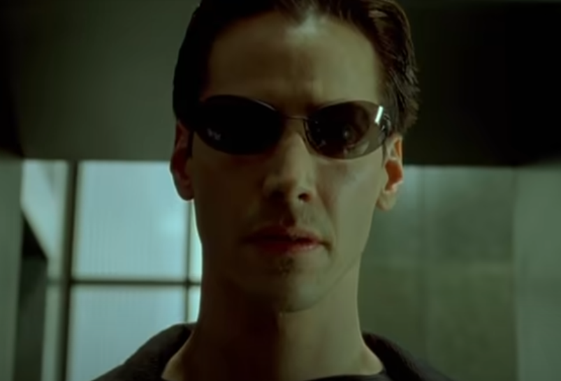 Screenshot of the movie The Matrix