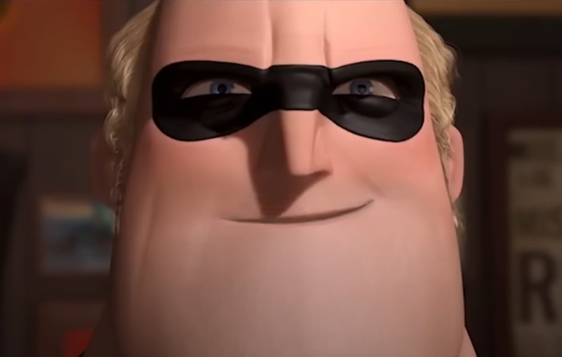 Screenshot from the animated film The Incredibles (2004)