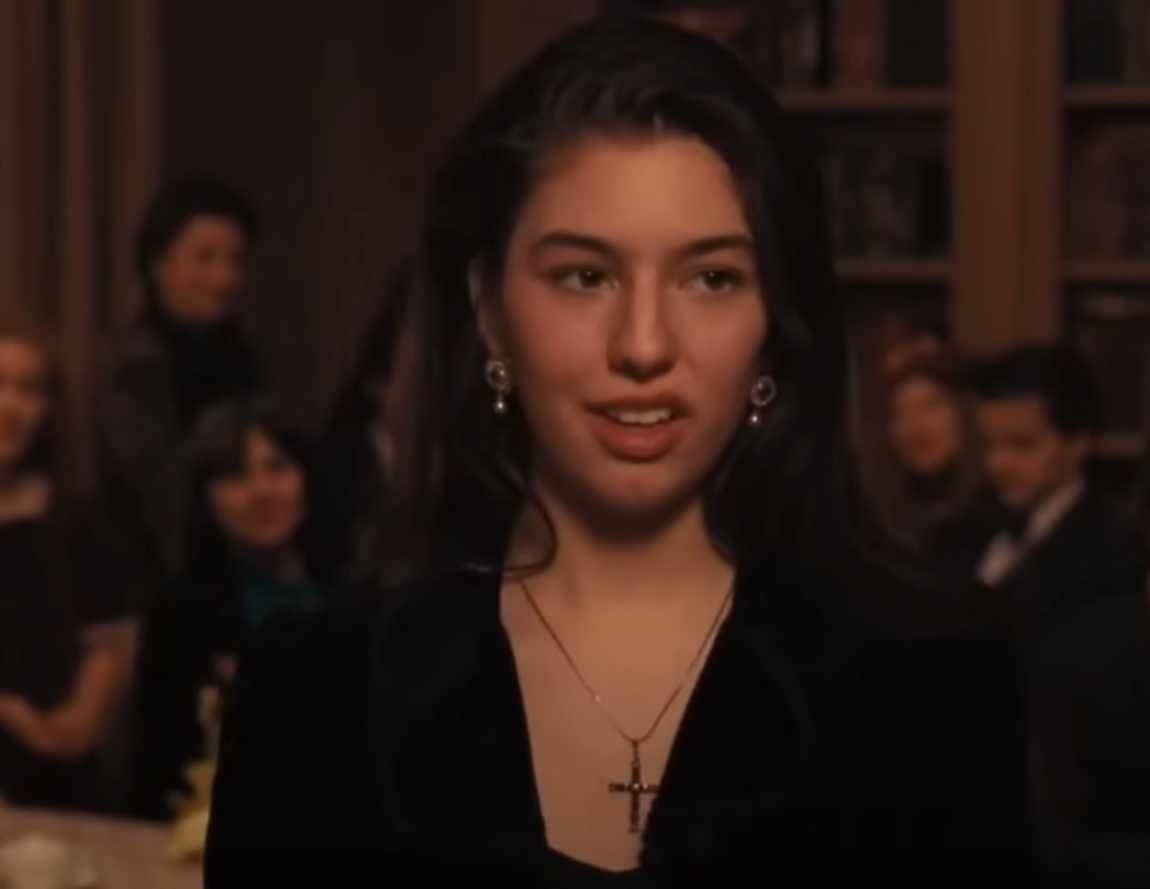 Screenshot of Sofia Coppola (Mary Corleone) from - The Godfather Part III (1990)