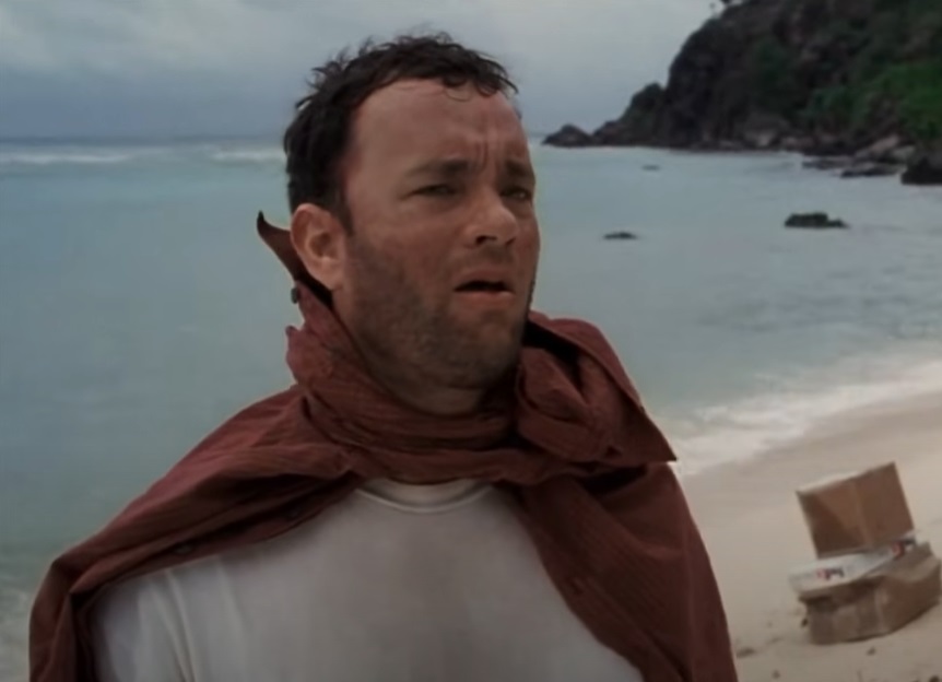 Screenshot from the film Cast Away (2000)