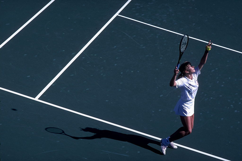 Steffi Graf of West Germany at 1988 Summer Olympic Games