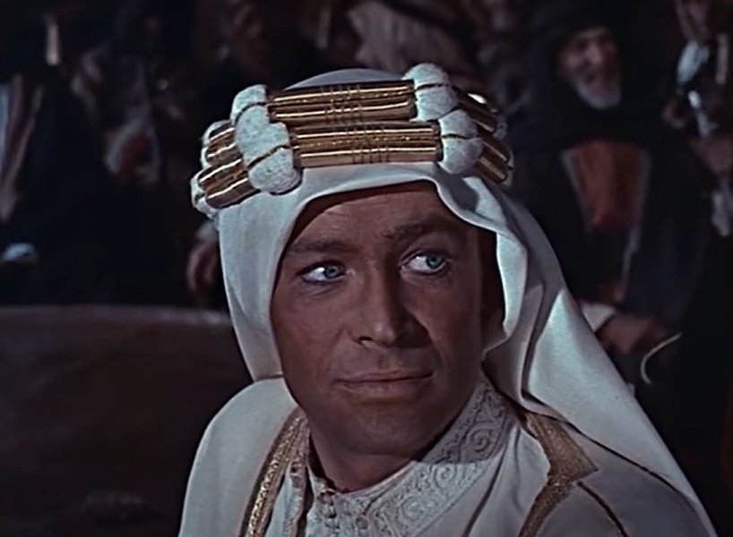Screenshot from the film Lawrence of Arabia (1962)
