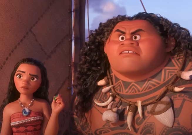 Screenshot of the animated movie Moana