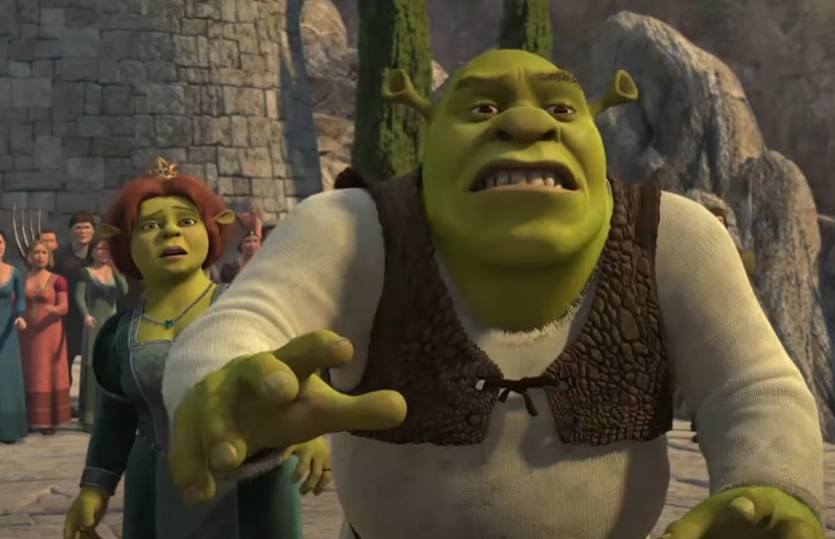 Screenshot of the animated movie Shrek the Third