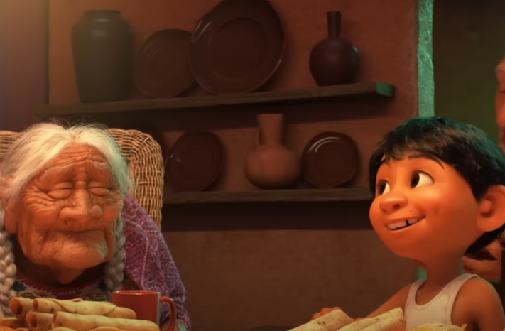 Screenshot of the animated movie Coco