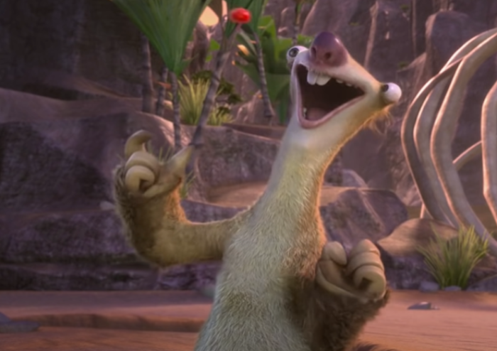 Screenshot of the animated movie Ice Age: Continental Drift